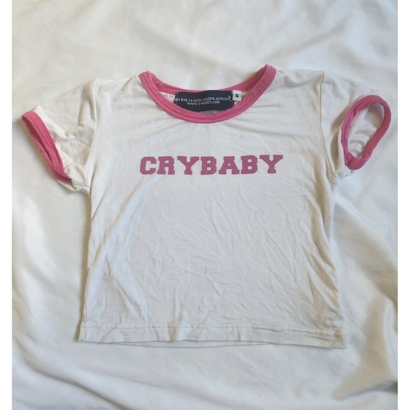 Omighty Crybaby Baby Tee Size Small - Picture 1 of 3